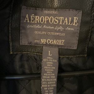 Aeropostal leather jacket.